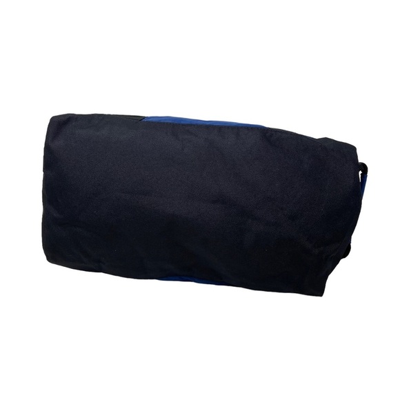 One Dot Source. Medium Blue and Black Two Handle Nylon Duffle Bag - Picture 7 of 10